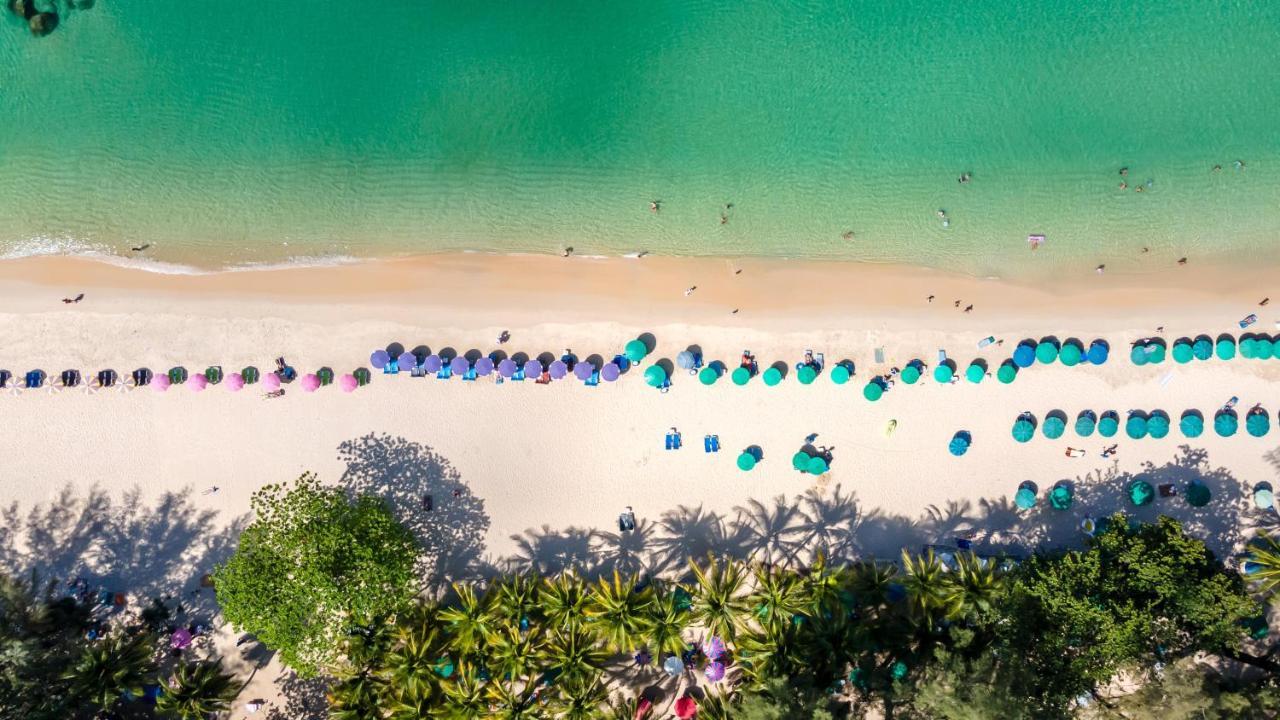 Outrigger Surin Beach Resort - Sha Extra Plus Bagian luar foto Aerial view of the beach